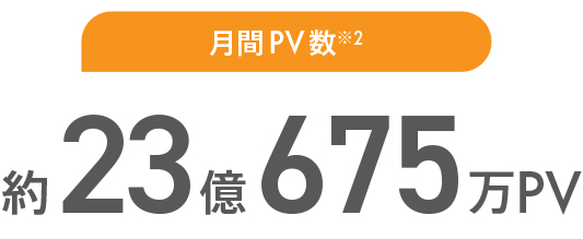 月間利用者数約9,400万人。多くのユーザーに支持されています。