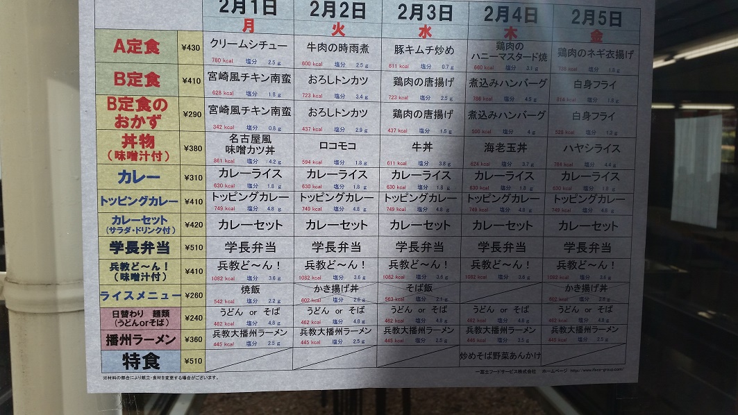 コーチング事例 ： 兵庫県内　大学内学食調査